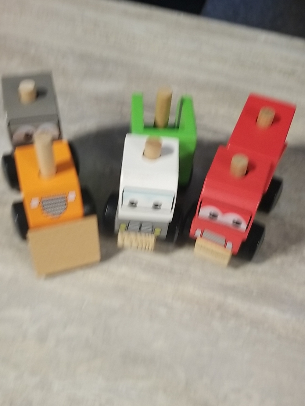 D' Adore Wooden Toy Stacking Vehicles